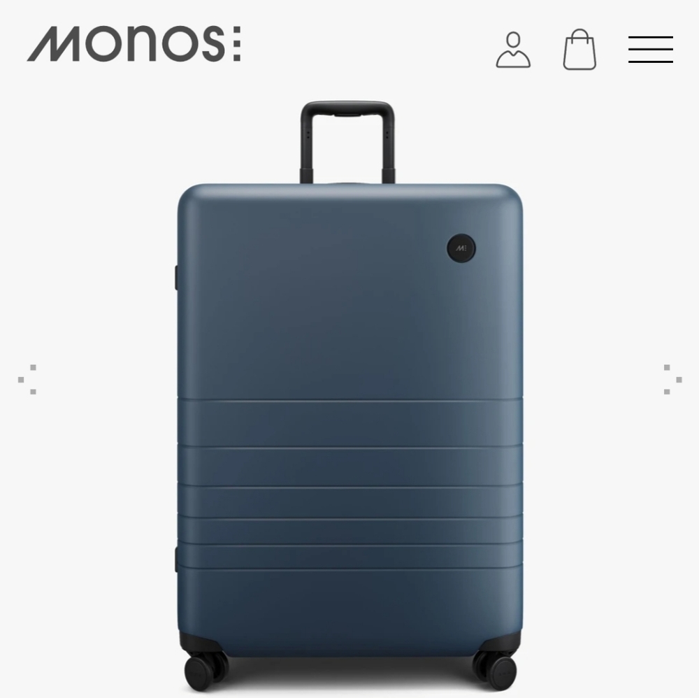 Monos Check-In Large in Ocean Blue